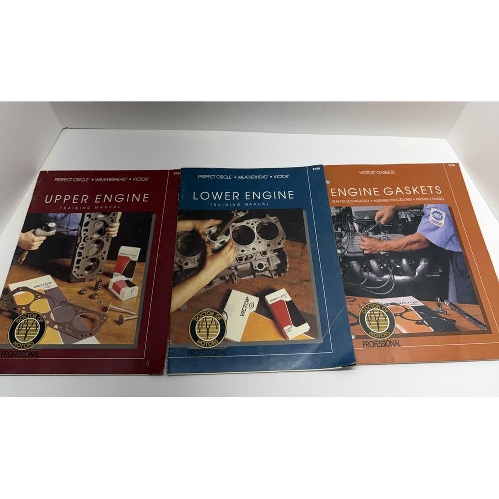 Victor Training Manual engine builder Lot‎ Of 3 Motor Head Lowend Gaskets Block